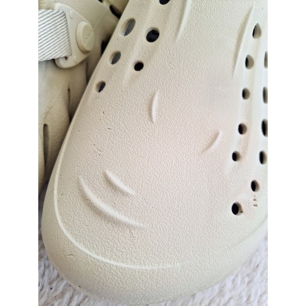 Crocs Echo Clog Bone Black Womens 8 Mens 6 Sculpted Foam 207937-2YJ - Picture 13 of 13